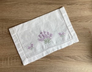 Lavender Embroidered Placemat